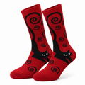 Black Cat Crew Socks