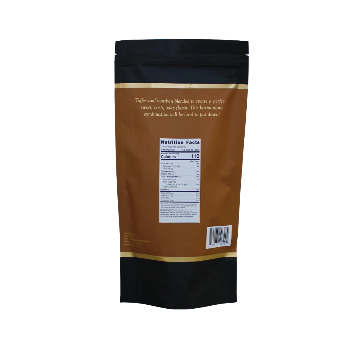 Bear Food Bourbon Toffee Gourmet Popcorn