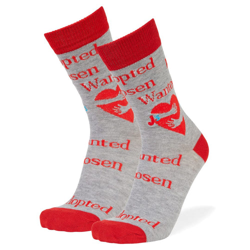 Adoption Crew Socks Grey / Large