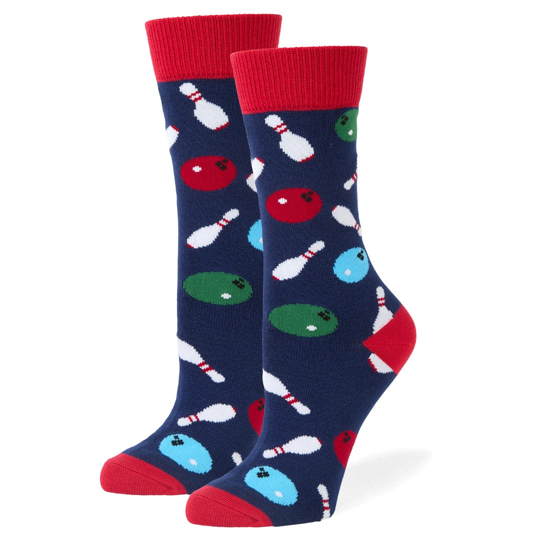 Bowling Crew Socks Blue / Medium