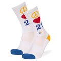 Peace Love 21 Crew Socks