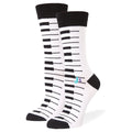 Piano Crew Socks White / Medium