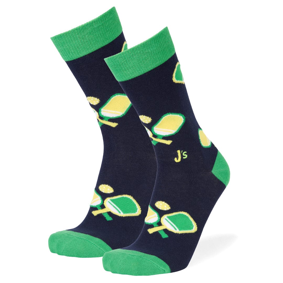 Pickleball Crew Socks Blue / Large