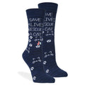 Save 9 Lives Men's Crew Socks Navy / Medium John's Crazy Socks