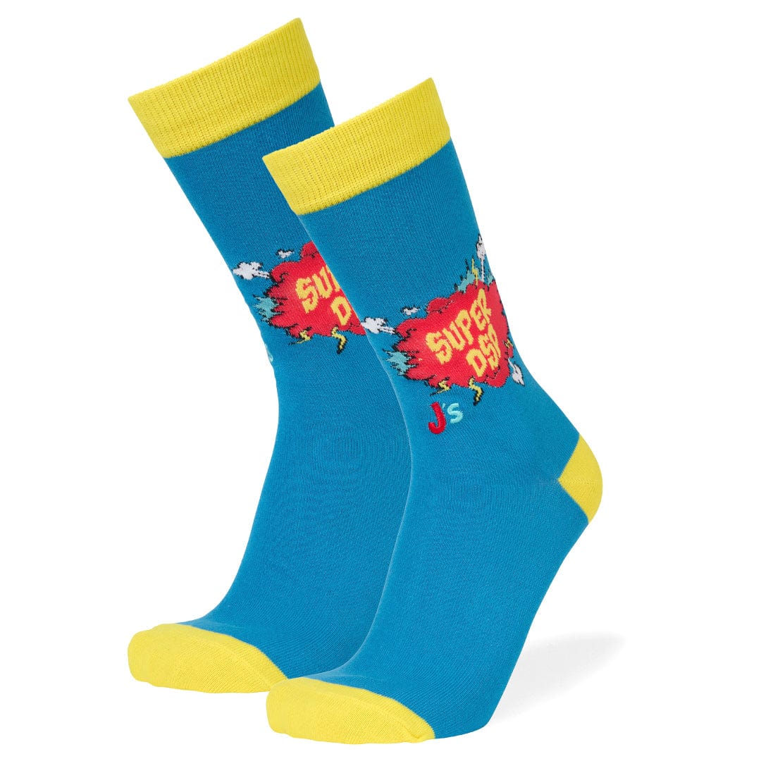 Super DSP Men's Crew Sock Blue