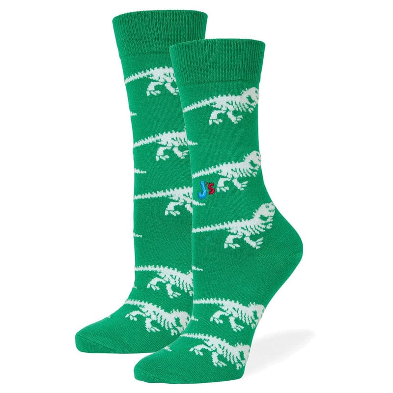 Dinosaurs Men's Crew Socks Medium John's Crazy Socks