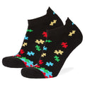 Autism Awareness Puzzle Cascade Lowcut Socks