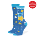 Reach For The Stars Crew Socks Blue / Medium