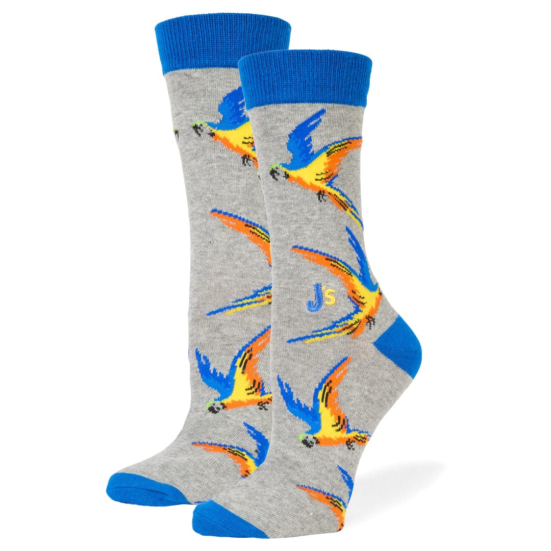Parrots Crew Socks Grey / Medium