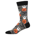 Spooky Jack O'Lanterns Men's Crew Socks