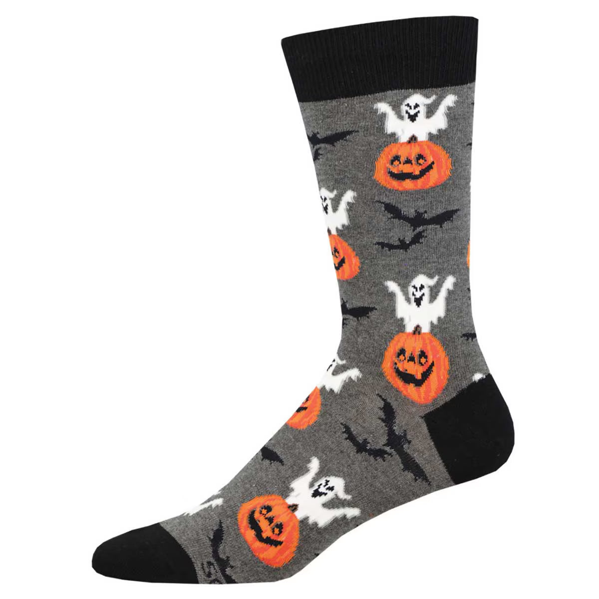 Spooky Jack O'Lanterns Men's Crew Socks