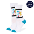 Track and Field Athletic Crew Socks White / Medium