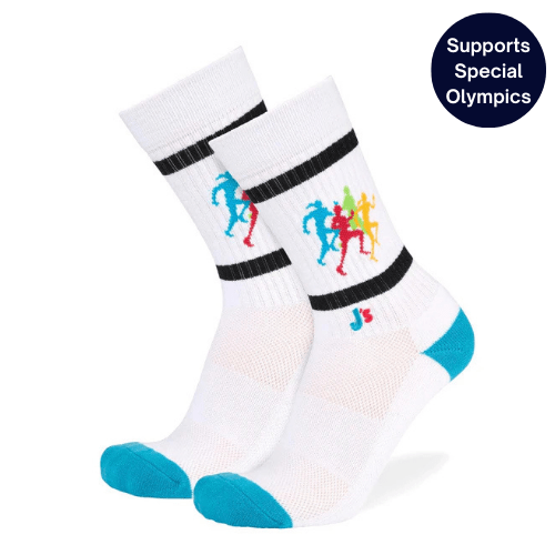 Track and Field Athletic Crew Socks White / Large