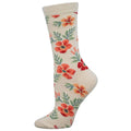 Flowers Bamboo Women's Crew Socks