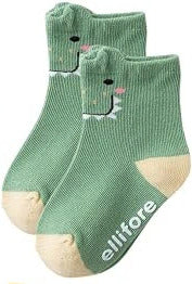 Green Dinosaur Kid's Socks