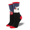 Coca-Cola Polar Bear Cheers Women's Socks Grey