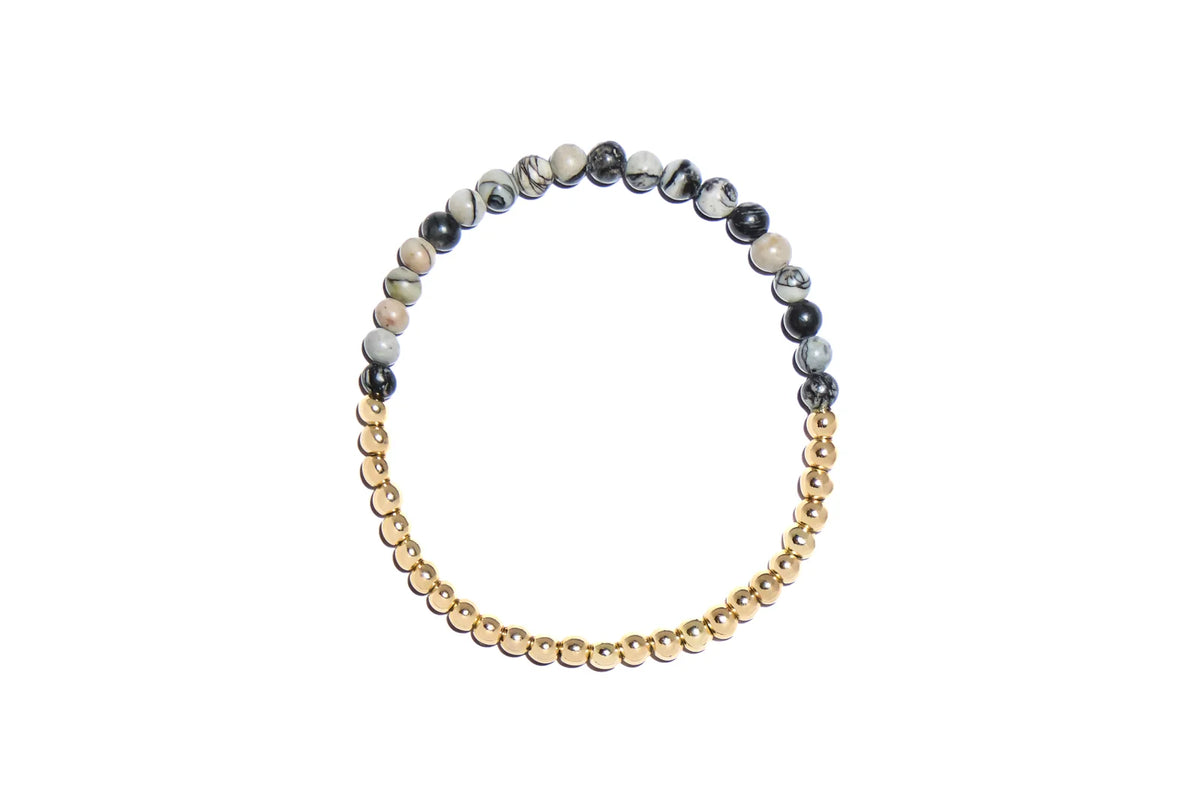 Ash & Co. Jasper & Gold Bracelet