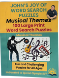 John's Joy of Word Search Puzzles: Musical Themes Edition 100 Large Print Word Search Puzzles