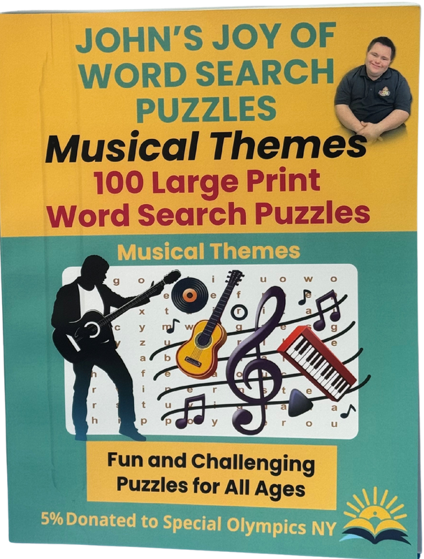 John's Joy of Word Search Puzzles: Musical Themes Edition 100 Large Print Word Search Puzzles